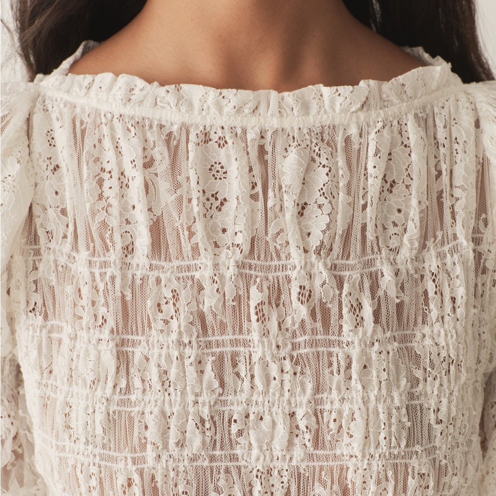 Doen Cream Lace Midi Dress - Picture 4 of 11